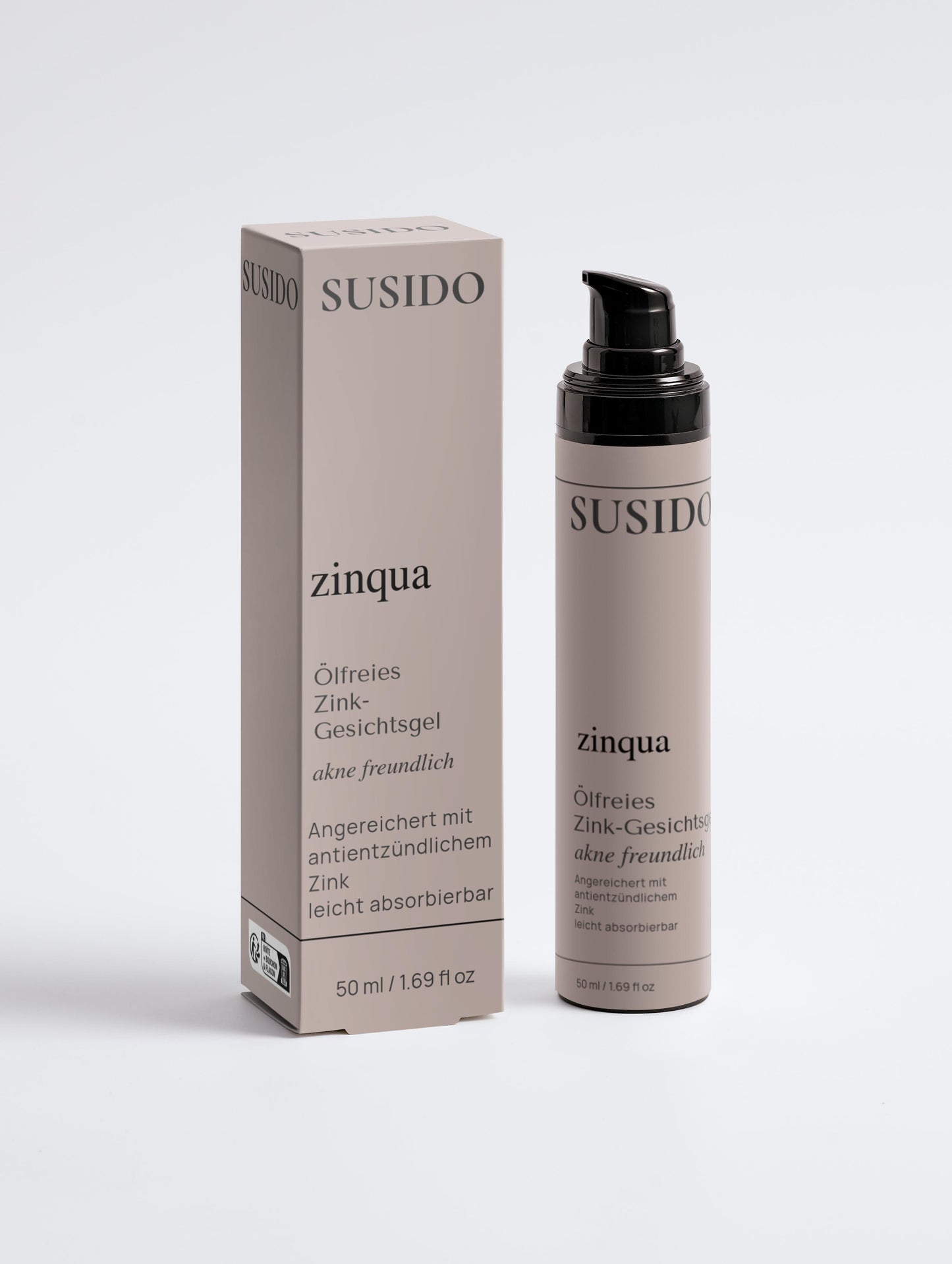 zinqua - Ölfreies Feuchtigkeitsgel mit antientzündlichem Zink