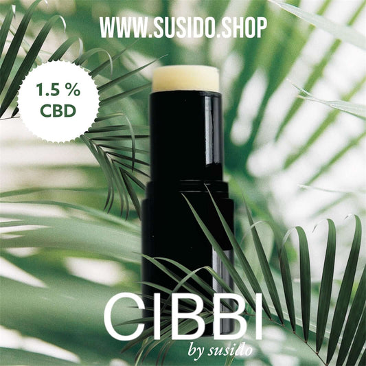 CIBBI CBD ColdBalm Stick mit 1.5% CBD, ideal für Entspannung und Muskelkater. 🌿🧴
