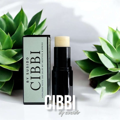 CIBBI CBD ColdBalm Stick mit 🌱 Arnika & ❄️ Menthol für 💪 Muskelentspannung und Kühlung.