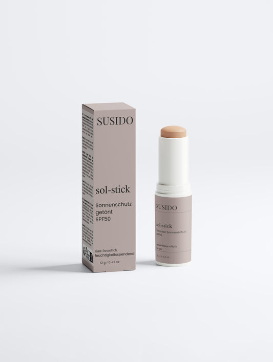 sol-stick - getönter akne-freundlicher Sonnenschutz in Stickform